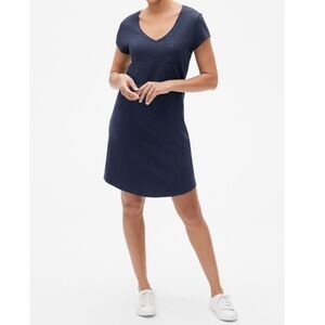 Gap T shirt dress V neck navy blue size XXS
